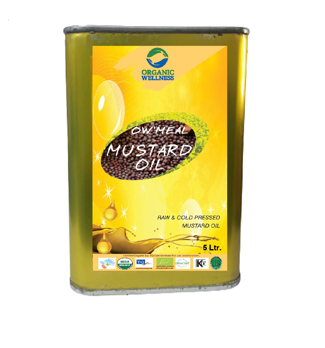 Organic Wellness Mustard Oil 5 Liter